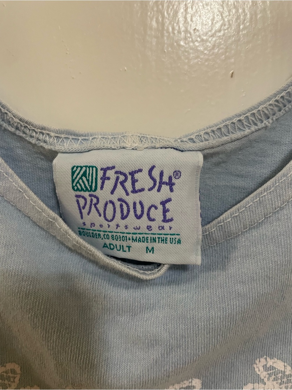 fresh produce Light Blue Graphic Tank dress medium - Picture 3 of 6